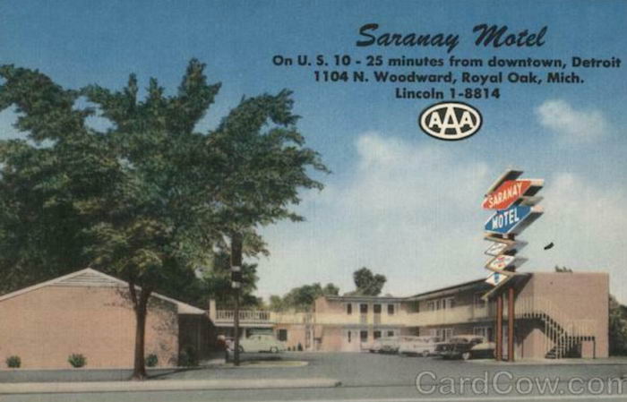Saranay Motel - Old Post Card (newer photo)